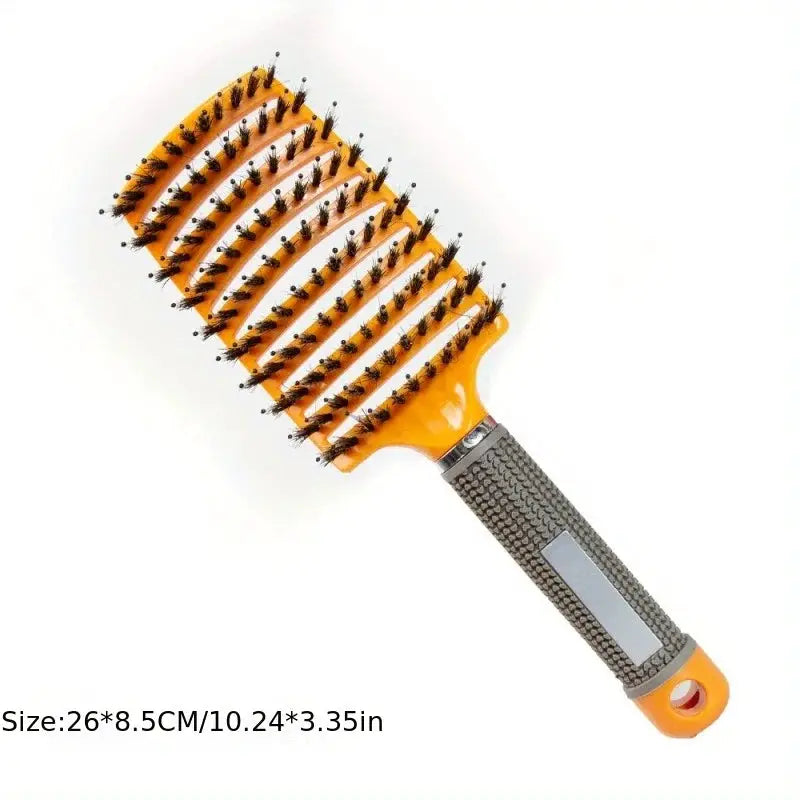 NovaGlow Magic Scalp Massage Hair Brush For Wet Curly Hair With Non Slip Handle Detangling Tool