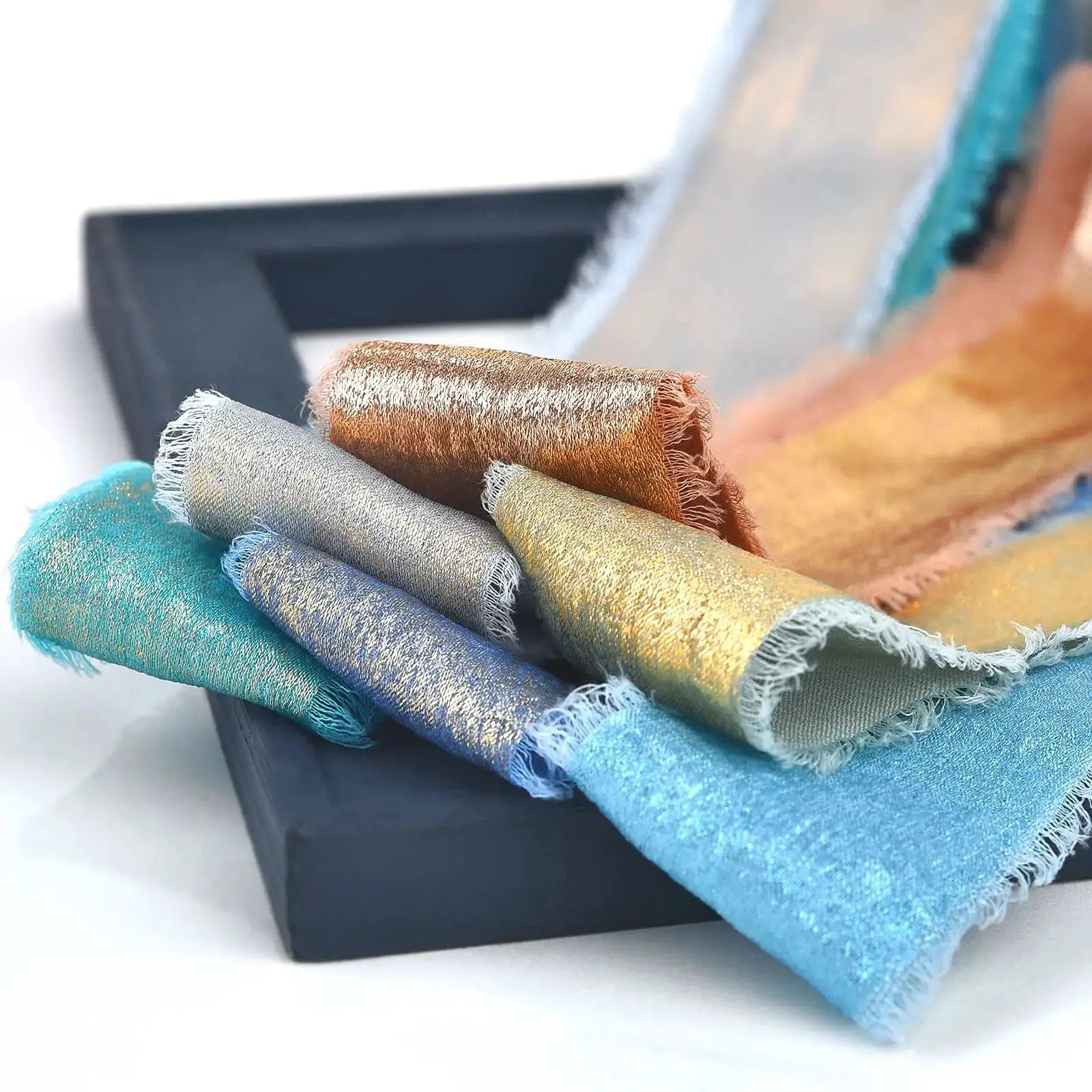 LuxeSilk 5M Silk Ribbon Roll Handmade Ripped Ribbon For Wedding Bouquets Gift Boxes And Decor