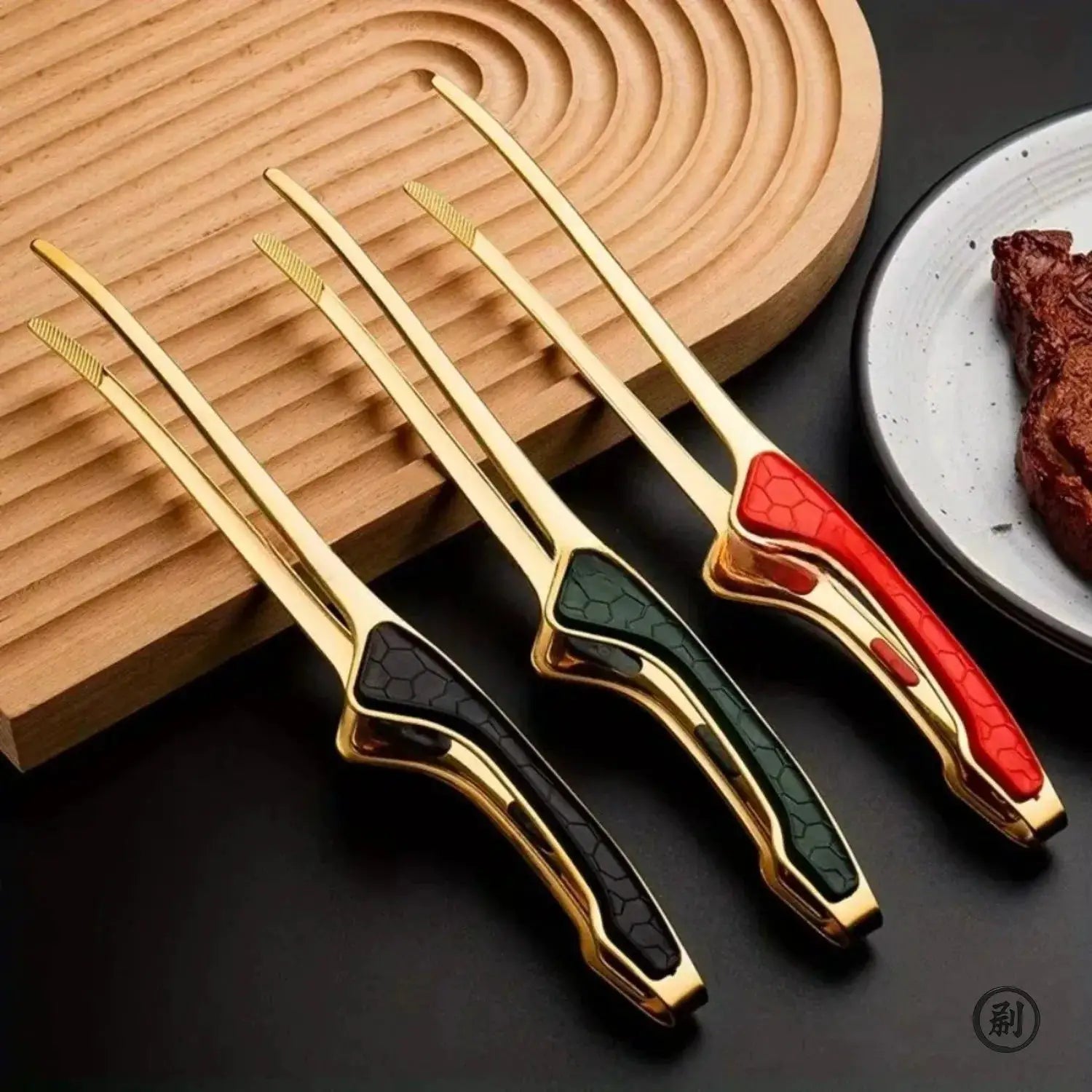 Nonstick Stainless Steel Barbecue Tongs Anti Scald Anti Slip Steak Tongs Non Slip Grip Kitchen Tongs For Cooking