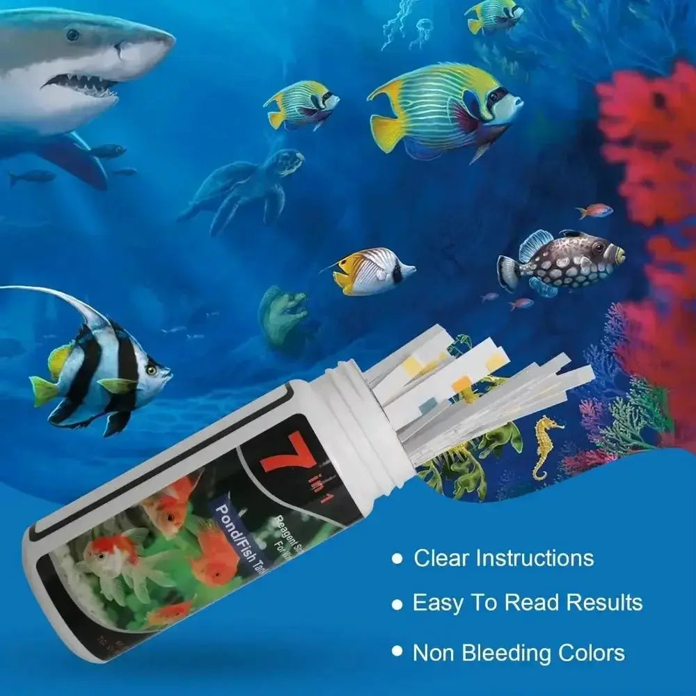 16 In 1 Aquarium Test Strips For Freshwater Aquariums Pools And Ponds pH Water Quality Kit For Fish Tanks