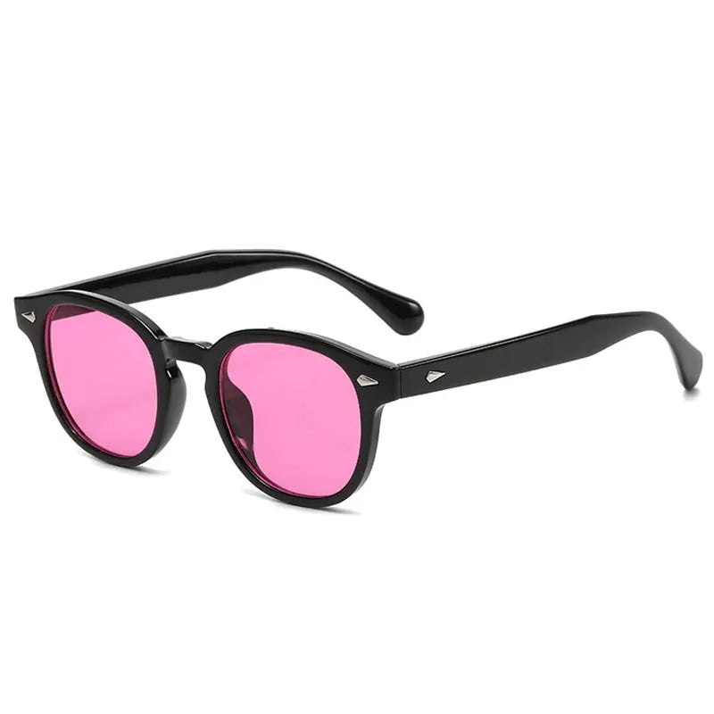 JNPCXI Retro Round Sunglasses With UV400 Protection Rivet Leopard Pattern Unisex Eyewear