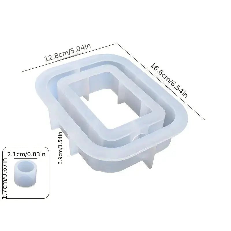 DIY Arched Flower Pot Silicone Mold For Rectangular And Round Pots Hydroponics Vase Making Plaster Resin Casting Molds - Simples Market