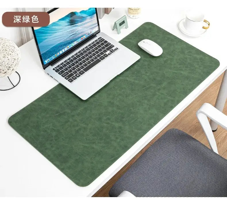 Large Waterproof PU Leather Desk Pad Mouse Pad Desk Mat Non Slip Protective Cover Easy To Clean Keyboard Mats