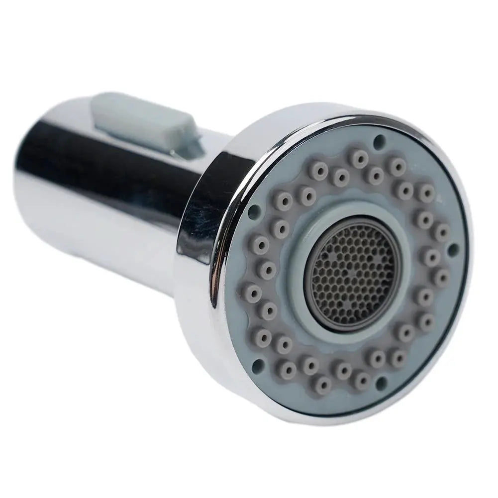 ABS chrome pull-down kitchen faucet spray head with silicone nozzle holes