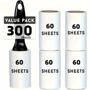 Extra Sticky Lint Roller For Pet Hair Removal 60 Sheets Per Roll Ideal For Dog And Cat Owners