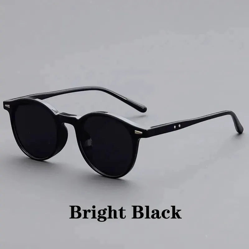 VintageVista Round Sunglasses Unisex Classic Circular Frame Eyewear For Timeless Style And Comfort