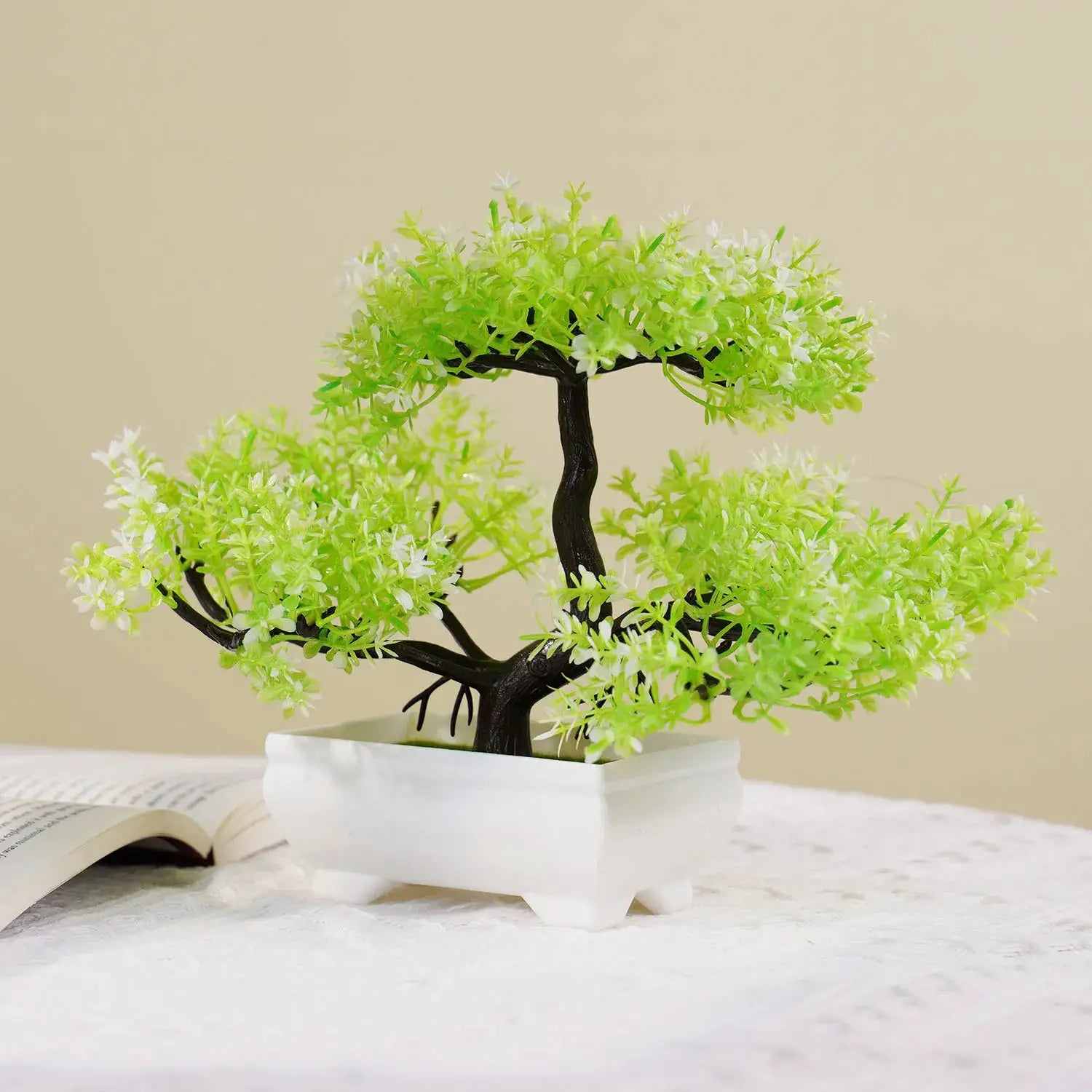Artificial Bonsai Small Tree Simulation Potted Plant Tabletop Decor Ornament For Home Garden Hotel - Simples Market