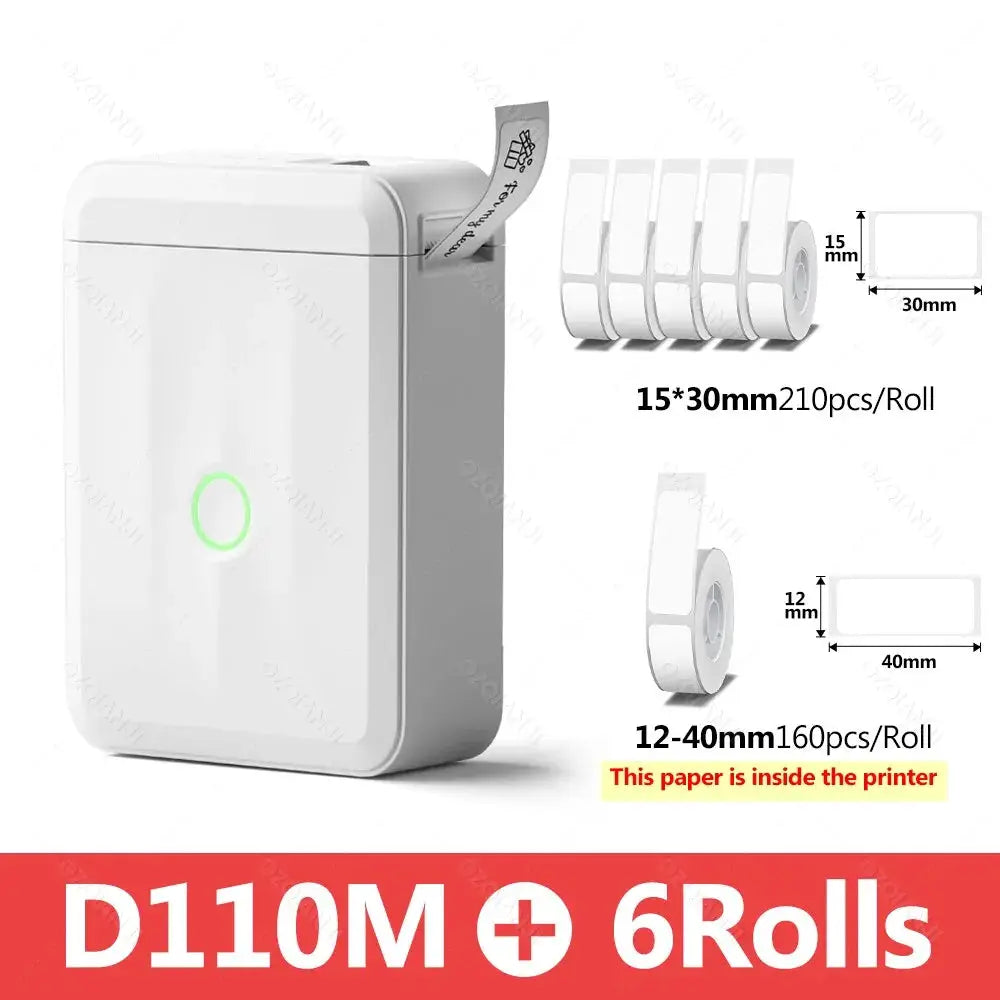 Niimbot D110 Smart Portable Direct Thermal Label Printer With Wireless