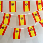 24 Pack Spanish Flags Bunting Pennant Banner 33 Feet Party Decor
