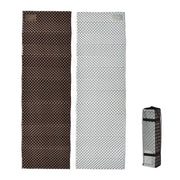 Simples Market Ultralight folding egg-nest camping pad set: two brown and silver foam sleeping mats with storage bag