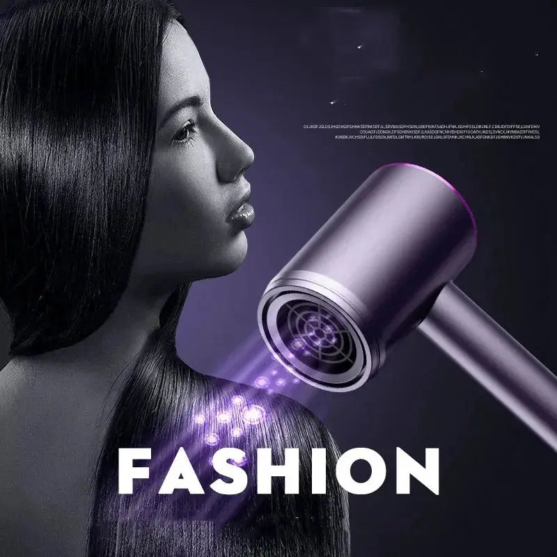 Simples Market high-speed hair dryer in purple metallic finish for home salon use.