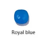 Crystal candy-style drop earring bead in royal blue, 10mm
