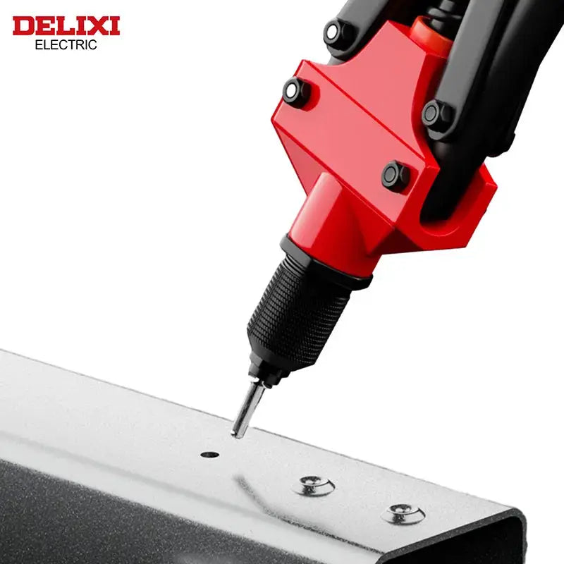Delixi Electric Rivet Gun Manual High Leverage Pull Tool For Tightening And Riveting Metal Sheets And Pipes