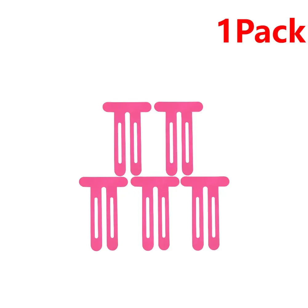 5-pack pink knee kinesiology tape patches, breathable precut athletic tape
