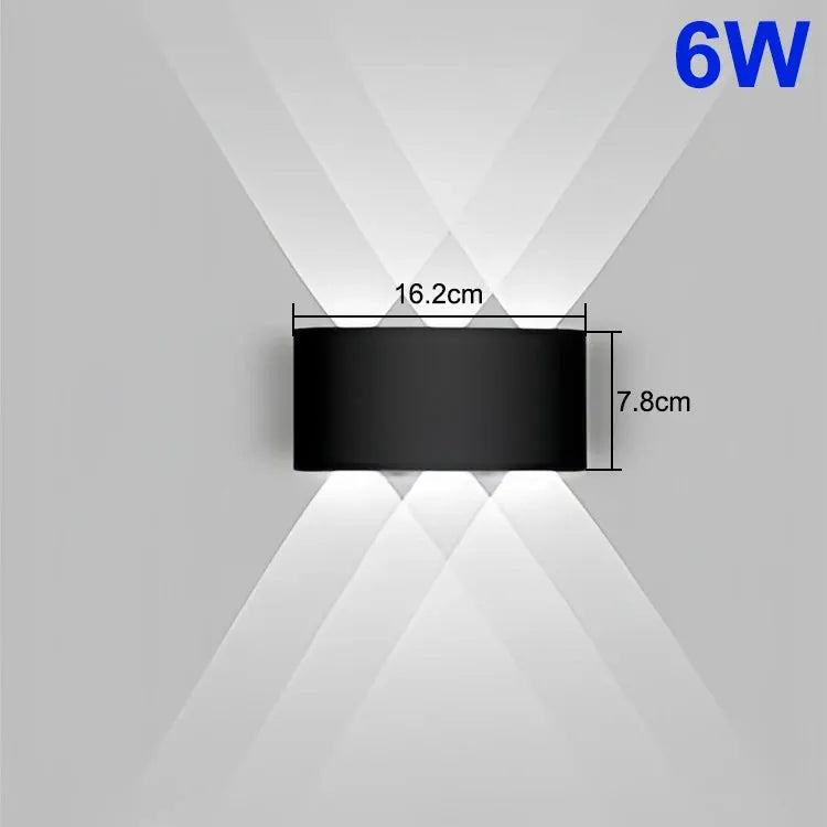 Up Down LED Lamp Waterproof Wall Light For Bedroom Living Room Corridor Balcony Indoor Outdoor Home Decor Lighting