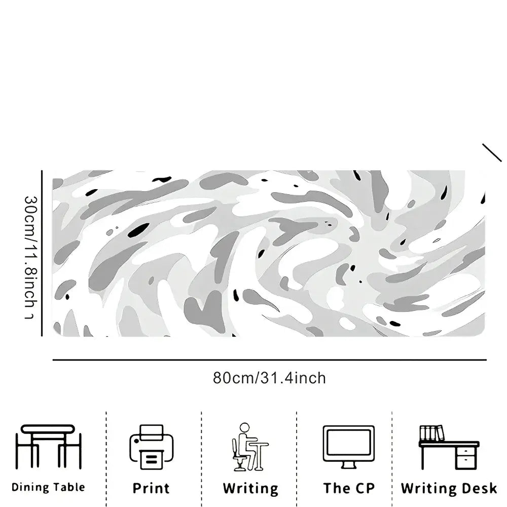 Large Line Texture Mouse Pad With Durable Stitched Edges Non Slip Base For Office Gaming And Study