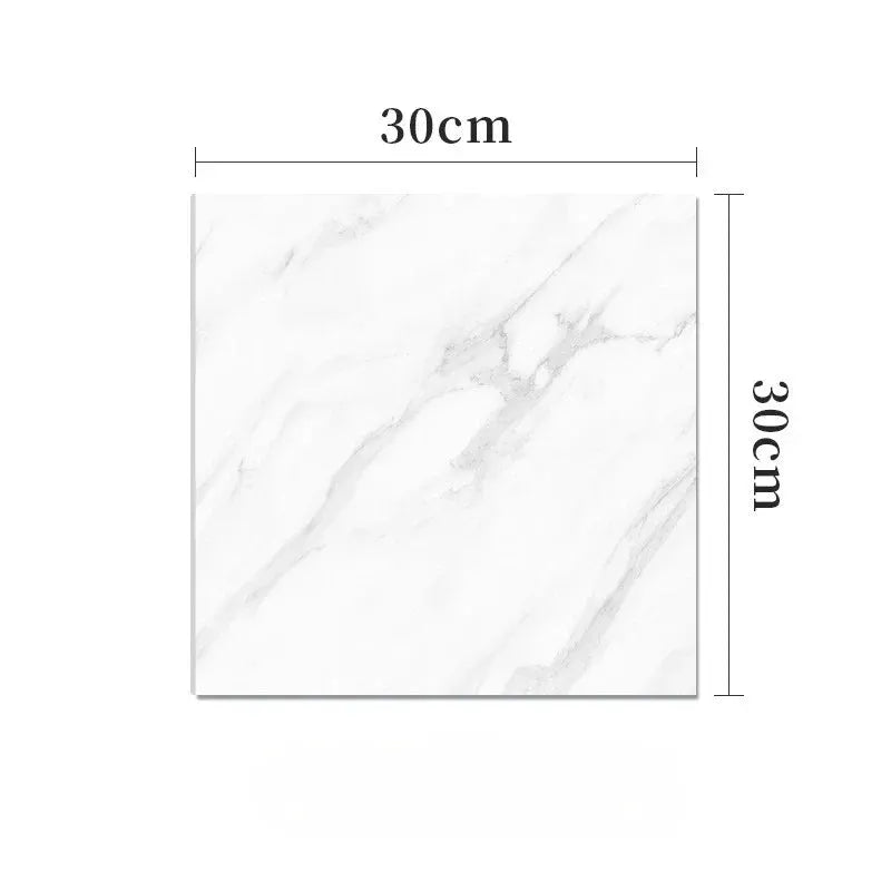 Simples Market self-adhesive marble ceramic tile sticker, white 30x30 cm, waterproof wall decoration