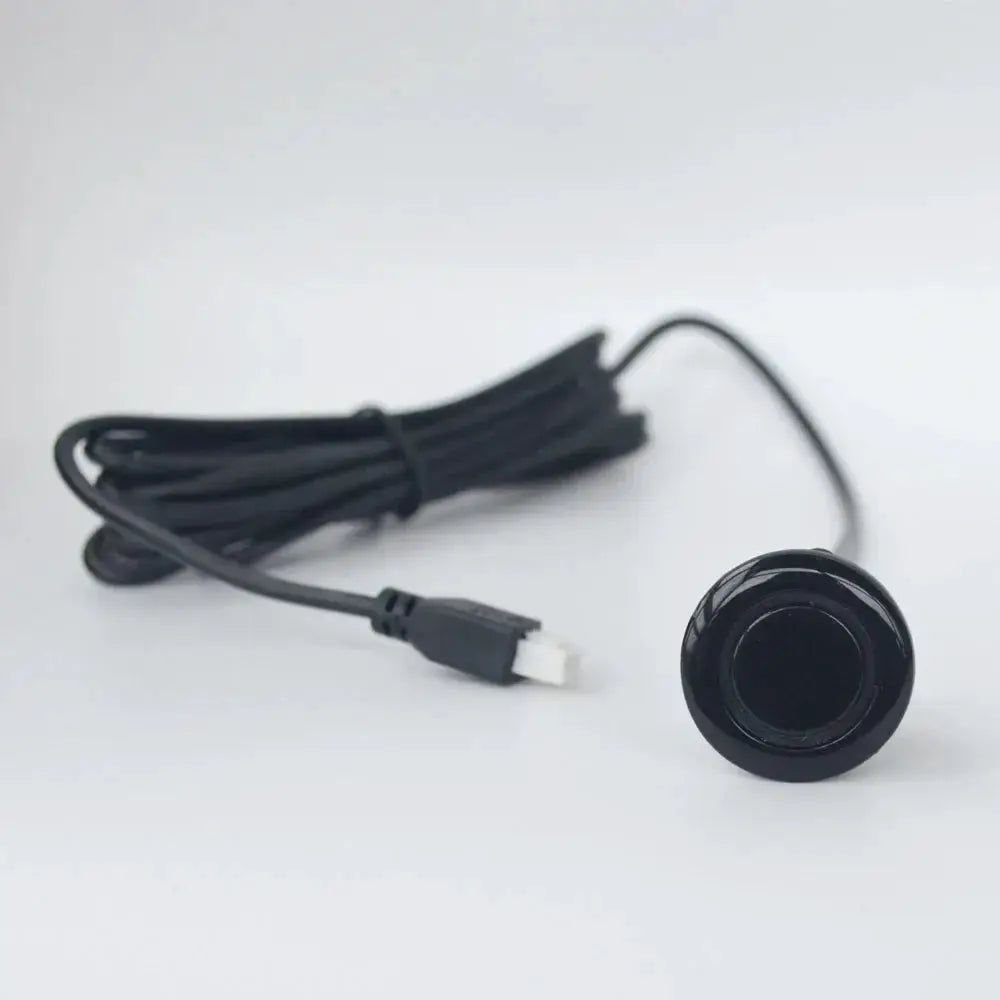 4pcs 22mm ultrasonic parking sensors, black housing with wiring, Simples Market