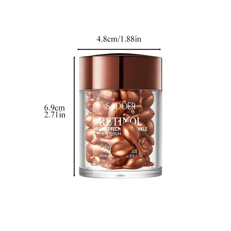 Lumina Retinol Multi Effect Firming Capsule Serum Hydrating Eye Cream Set For Delicate Eye Area