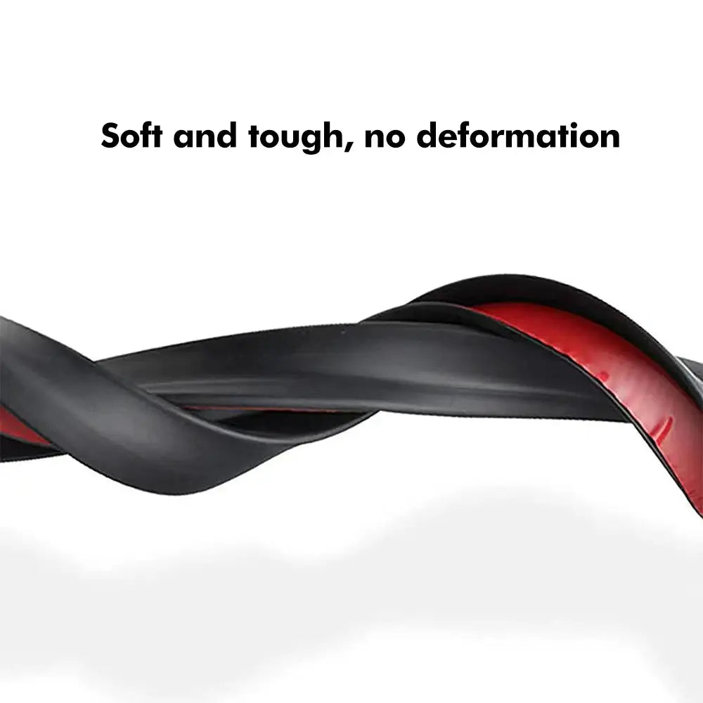 Car spoiler, universal 1.2m black carbon-fiber look trim for rear roof/trunk, Simples Market