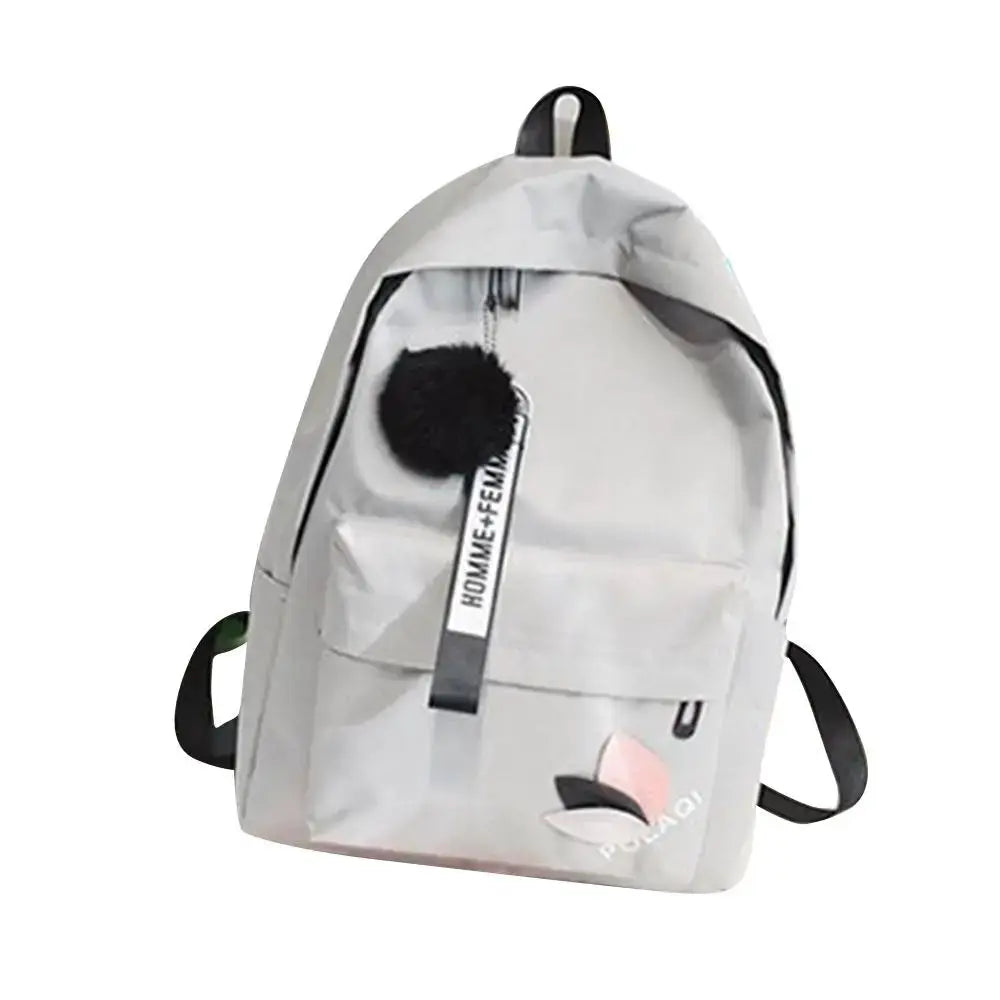 Printed Leaves Large Capacity Student Backpack - Simples Market