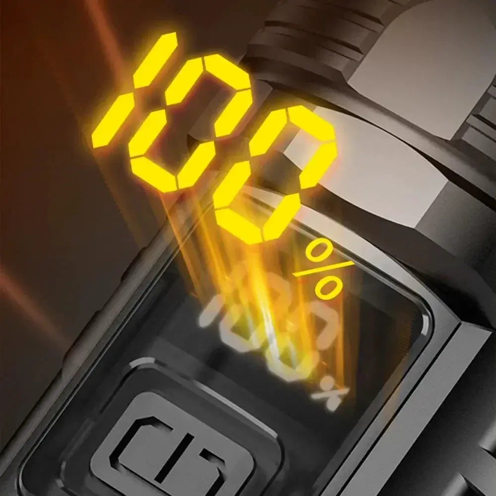 Simples Market high power LED flashlight USB rechargeable 1000LM; waterproof, zoomable outdoor torch