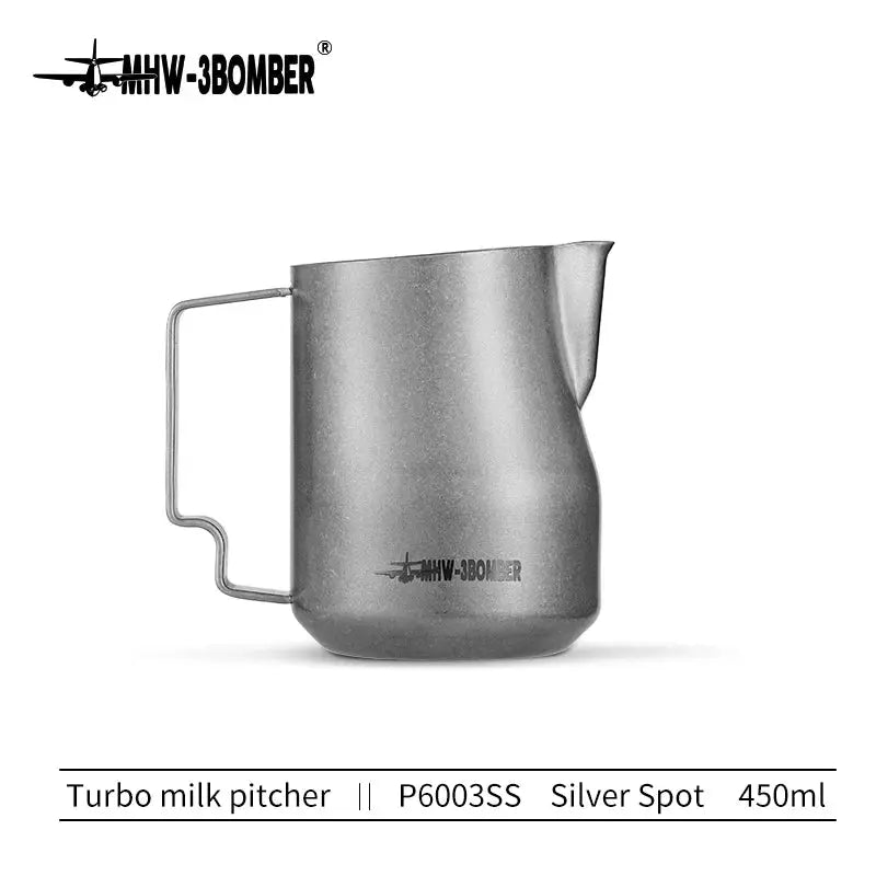 MHW3BOMBER Turbo Milk Frothing Pitcher 350ml 450ml Stainless Steel Professional Home Barista Kitchen Accessory