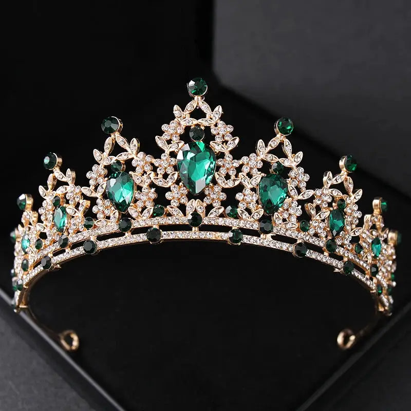 Crystal Wedding Tiara For Bride Silver Color Bridal Crown Diadem Veil Tiaras Hair Accessories Head Jewelry