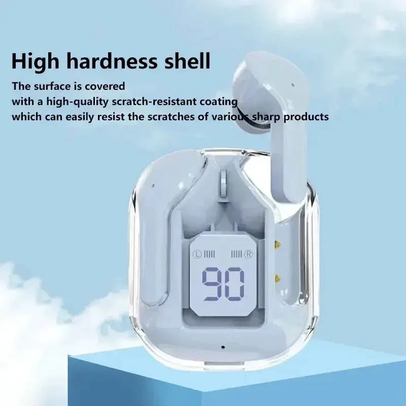 Xiaomi Original T2 Wireless Bluetooth Earphones With Transparent Design And LED Power Display HiFi Stereo Sound