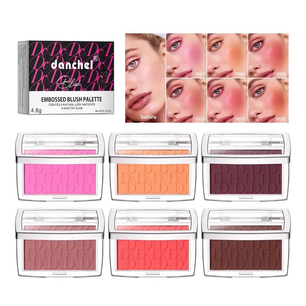 Brand Face Matte Blush Palette Natural Rosy Tint For Brightening And Contouring Finish