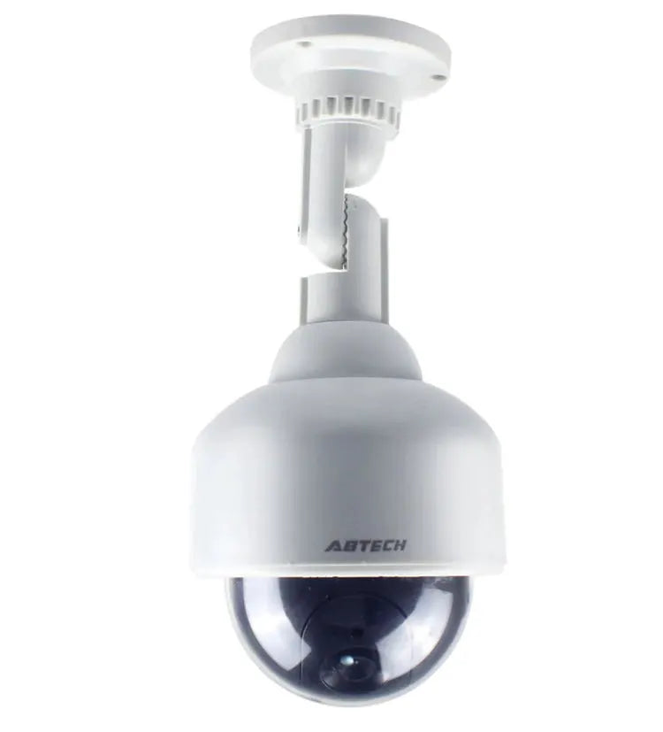 Fake dummy outdoor surveillance dome camera ABTECH, white, ceiling-mount