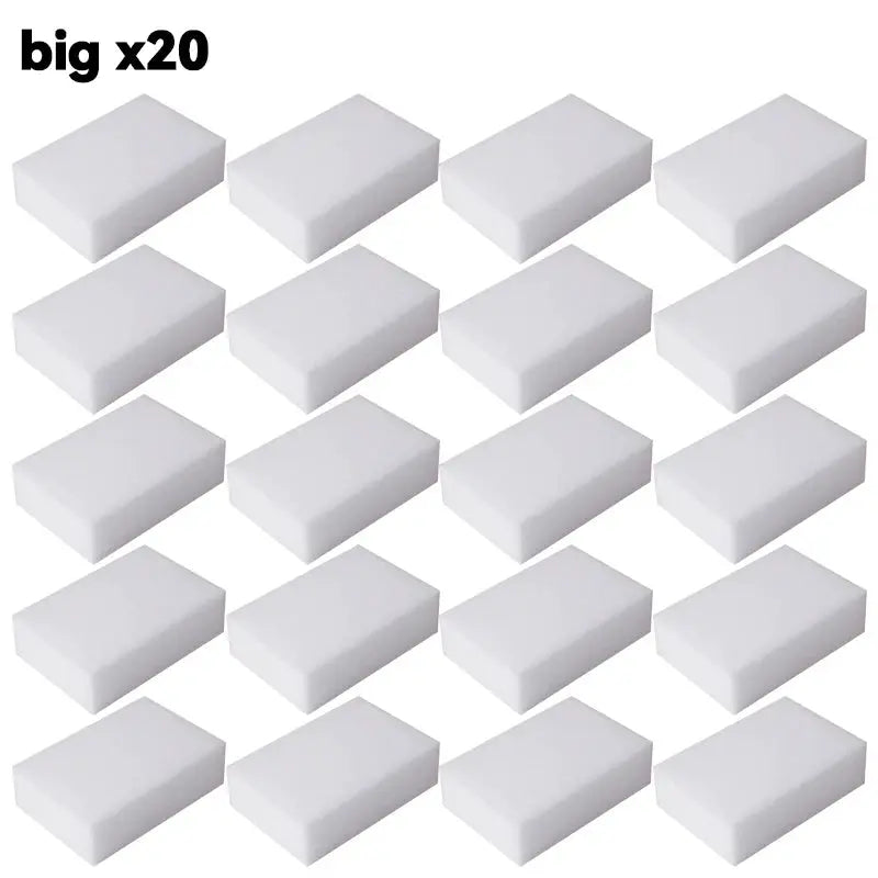 EcoClean Melamine Sponge Magic Eraser 50 Pack Non Toxic Antibacterial Cleaning Sponges For Kitchen And Bathroom