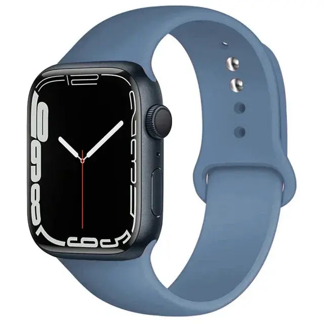 Silicone Band For Apple Watch strap 46mm 44mm 45mm 40mm 41mm 42-38mm 49mm sport bracelet iwatch series 11 10 9 8 7 6 5 SE Ultra3