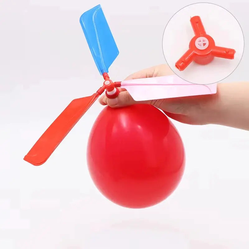 DIY Propeller Balloon Helicopter Toys for Kids 6 and up 1 to 10 Pack with Whistle Outdoor Flying Balloons Birthday Decor