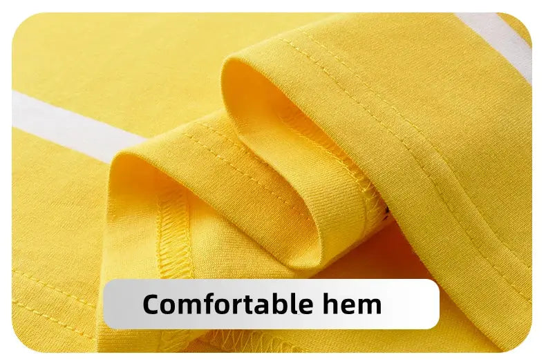 Men's yellow striped polo shirt, breathable short sleeve with comfortable hem
