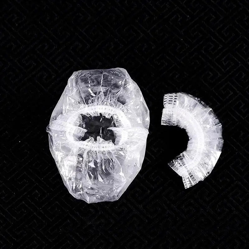 AquaShield 100 Count Disposable Hair Dye Earmuffs Waterproof Ear Covers For Hairdressing And Shower Protection