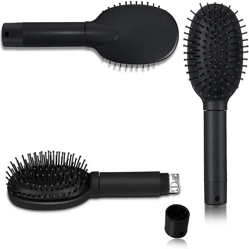 Discreet Hair Brush With Secret Compartment For Cash Keys Pills Jewelry Hidden Stash