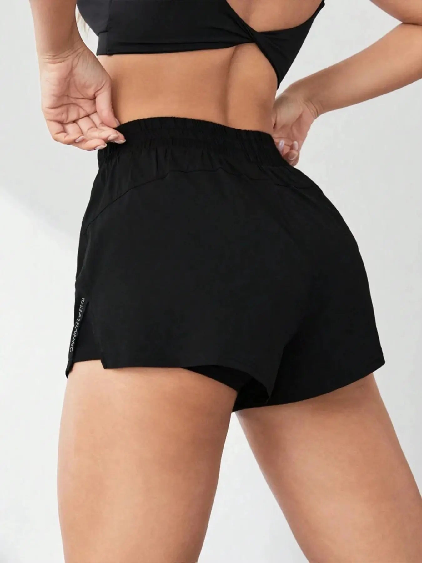 ZenActive Faux Two Piece Anti-Exposure Yoga Shorts Women Ultra Slim Fit for Running Yoga Tennis