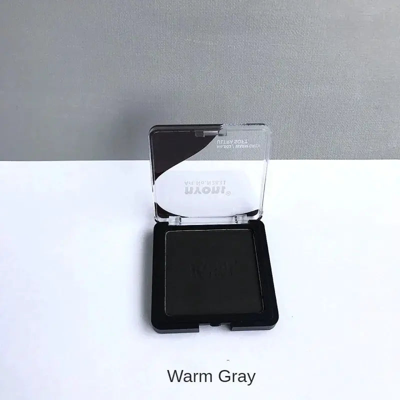 Simples Market warm gray charcoal drawing compact with clear lid