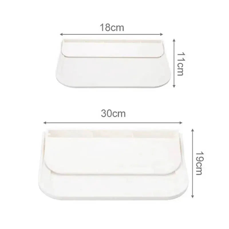 Foldable Wall Mounted Shelf No Drilling For Bathroom Kitchen Bedside Toilet Phone And WiFi Router Storage