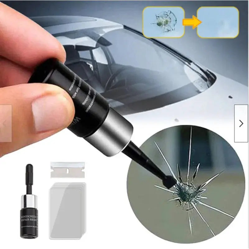 Car Glass Repair Kit For Windshields Cracks And Scratches Removal For Cars Trucks And Motorcycles Windshield Repair Set