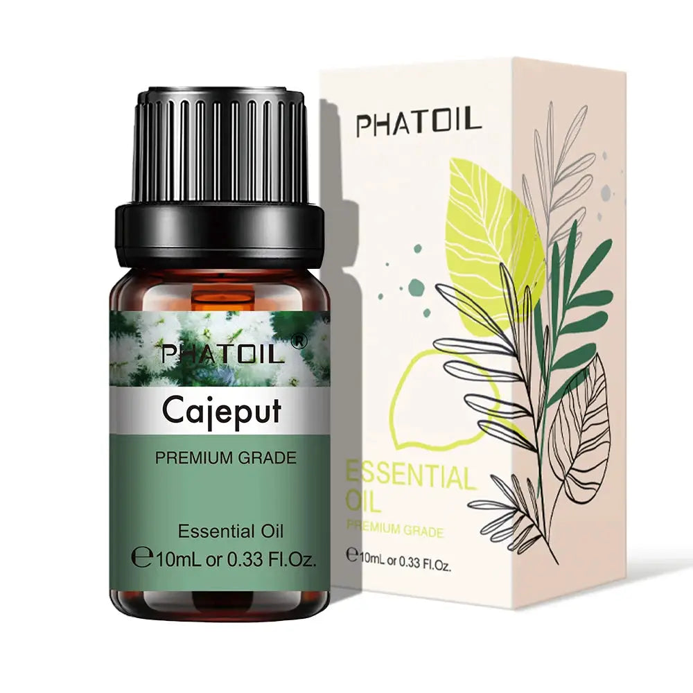 PHATOIL 10ml Natural Plant Essential Oil Eucalyptus Lavender Bergamot Vanilla Peppermint For Diffuser