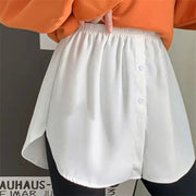 TrendWeave Detachable Underskirt Faux Shirt Tail Hem Extender Lightweight Stretch Polyester For Layering