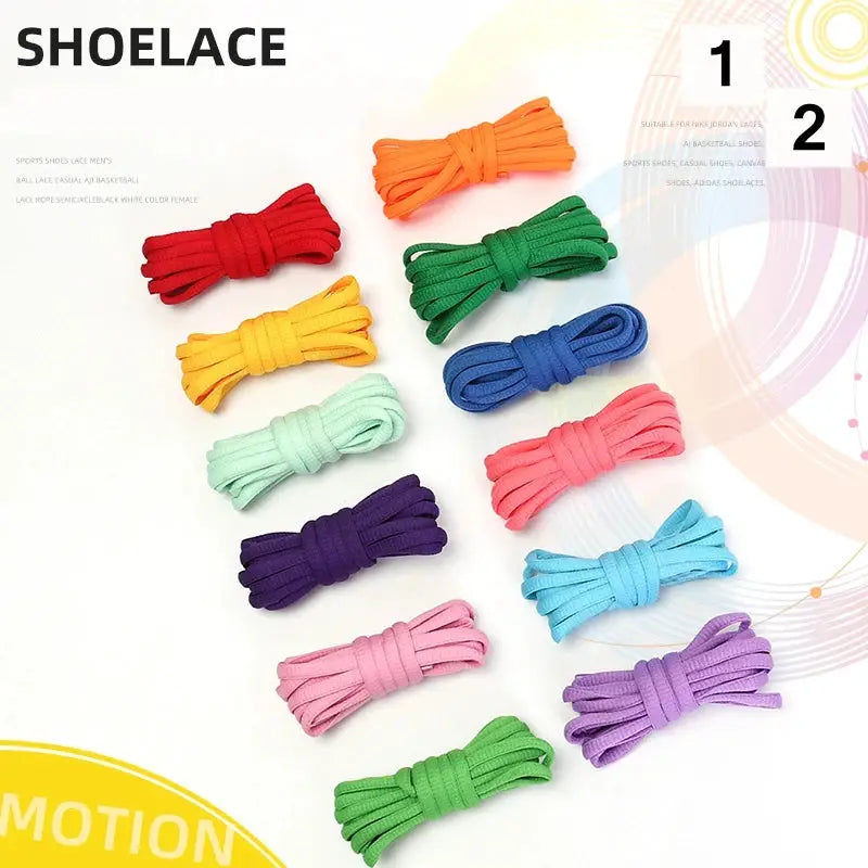 Shoelaces Simples Market, classic round laces in assorted colors for sports and casual wear