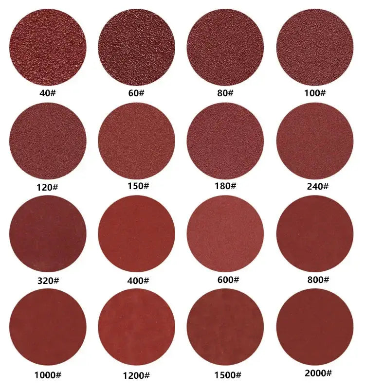 10 Pcs Set 125mm 5 Inch Sanding Discs With 8 Holes Hook And Loop Abrasive Sandpaper Pads For Polishing Tools