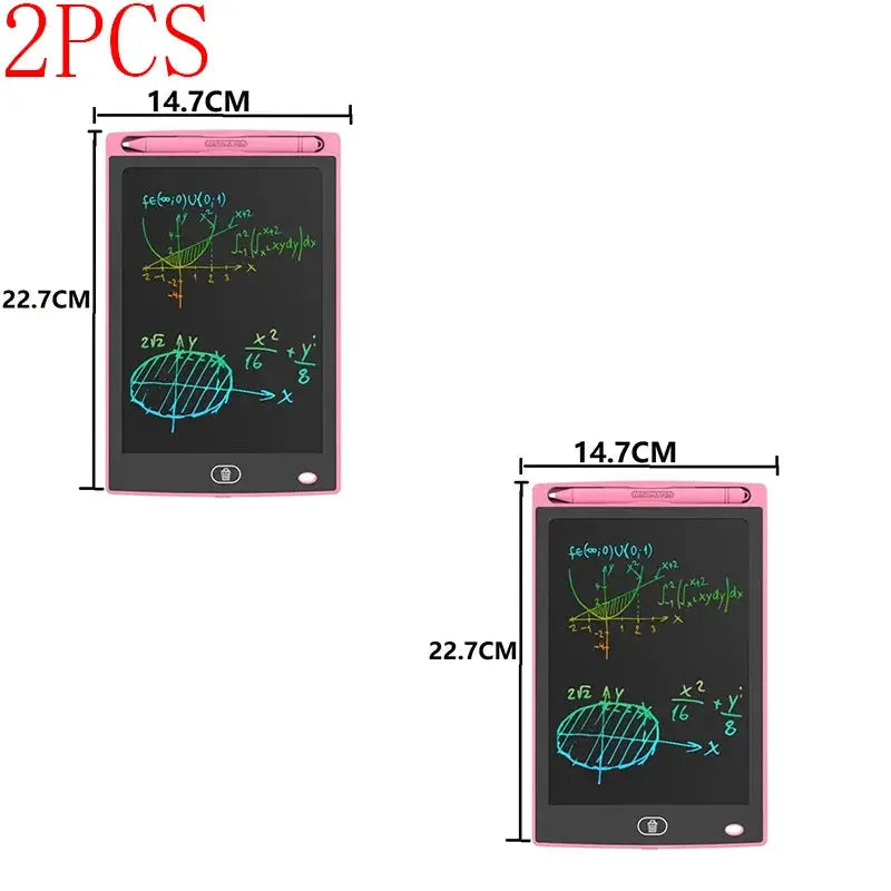 Drawing LCD writing tablets, pink 2-piece set by Simples Market for designs and sketches