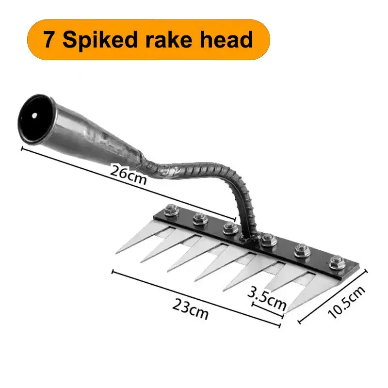 Iron Gardening Hoe And Rake With Five To Eight Teeth For Weeding And Soil Loosening Farm Tool