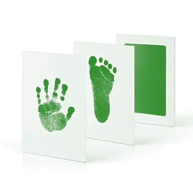 Newborn Baby Diy Hand And Footprint Kit With Ink Pads And Photo Frame Keepsake Gift For Parents