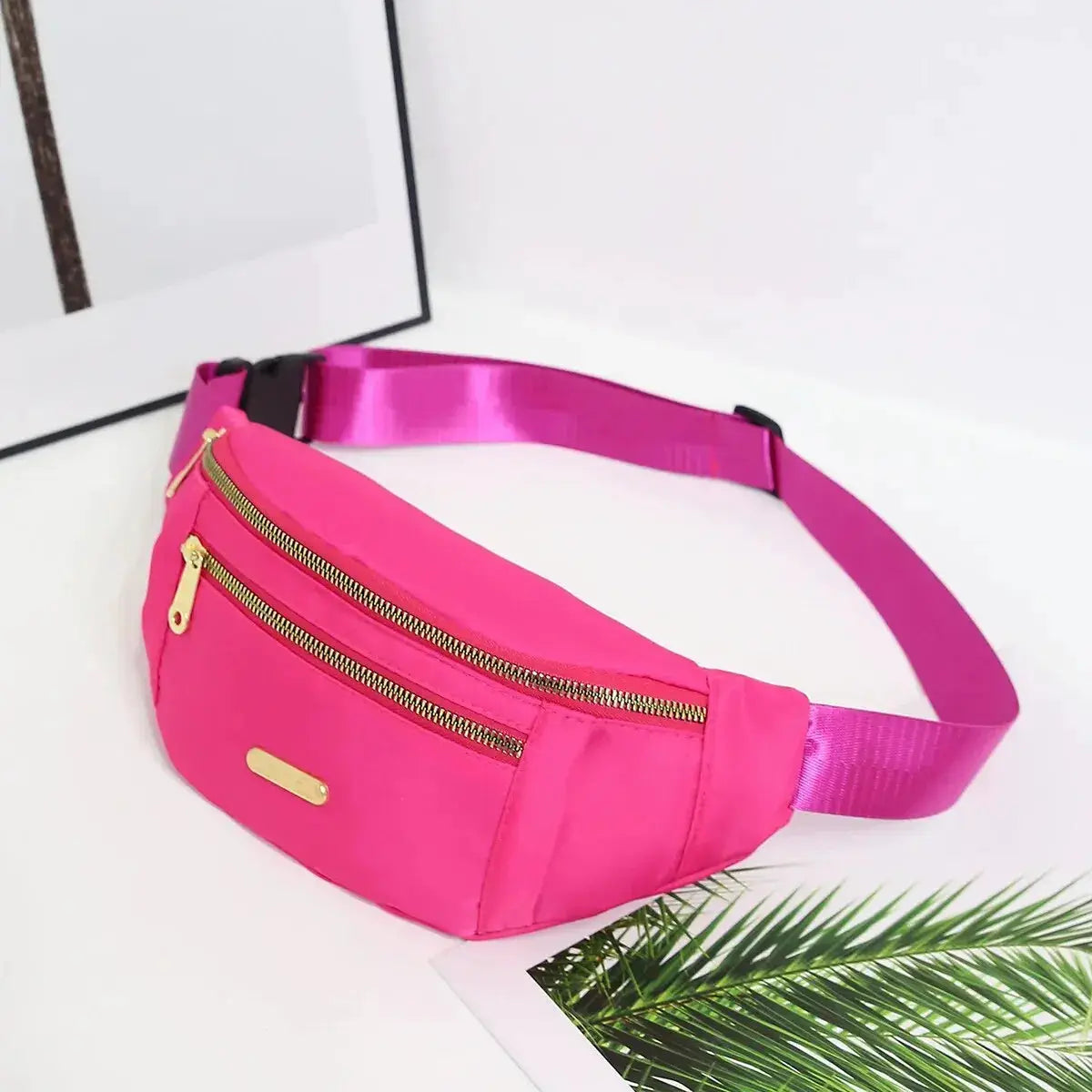 TrailBliss Women Sports Waist Bag Multi Layer Fanny Pack For Phone Essentials Crossbody Chest Wear