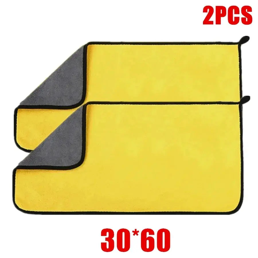 AutoGleam Microfiber Car Cleaning Cloths Premium Absorbent Non Abrasive Towels For Safe Car Wash